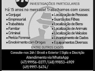 Espião Trabalhista (47) 99956-0377 Detetive Particular Balneário Camboriú / Sc